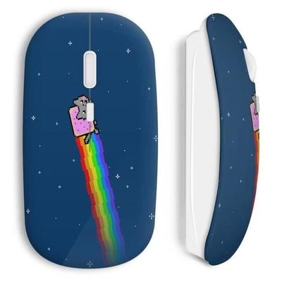 Wireless Mouse - MANIACASE - Nyan Cat - Multicolored - USB - Compatible Mac and PC