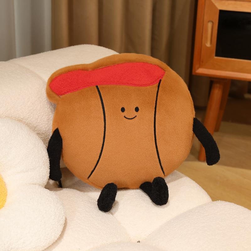 Peluche de Basket-ball Sportive Mignonne Peluche de Basket-ball Moelleuse Poupée Roulée Basket-ball Douce Coussin Décoratif pour Canapé Jeux de Balle Kawaii 45cm