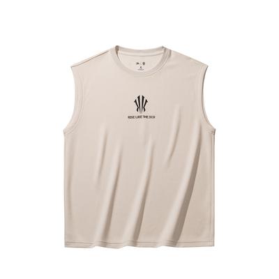 Basketball Knitted Sports Summer Vest Unisex Tops Mud-Sand-Gray 972621106-1