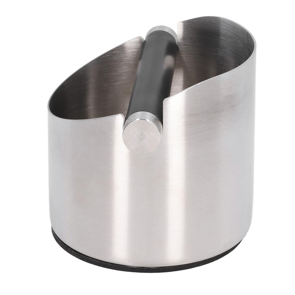 Coffee Grounds Bucket Stainless Steel Rubber Coffee Dump Bin for Home Restaurants Bars