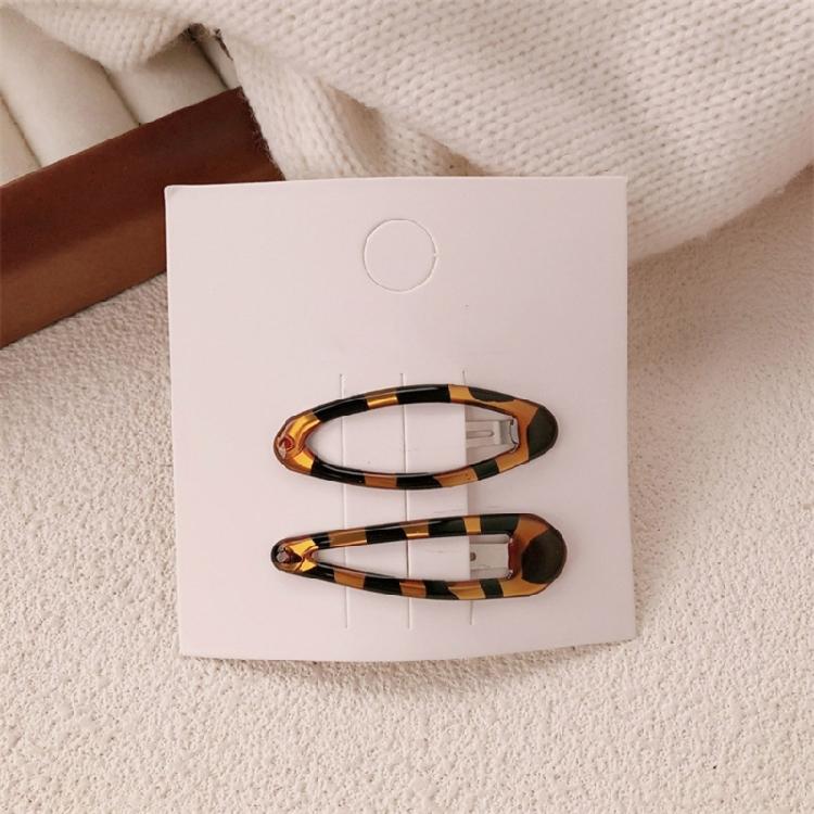 Federleichte metallische Tier Muster ovale Haarornamente Haarspangen Traditioneller koreanischer Stil Haarschmuck für Damen Mädchen