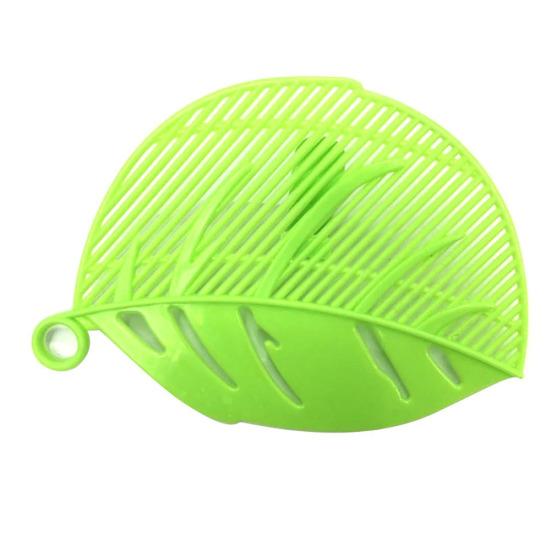 Kitchen Leaf Shape Rice Wash Sieve Strainer Noodles Beans Peas Cleaning Tool