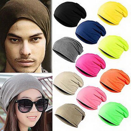 Unisex Iarnă Casual Tricotat Călduros Culoare Solidă Sport Pălărie Slouchy Pălărie Beanie Largă