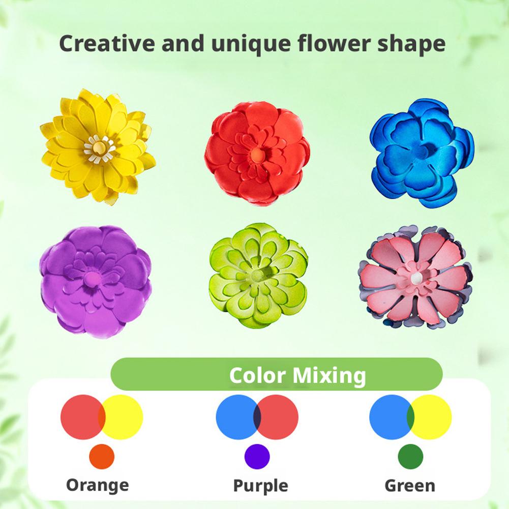 Flower Craft Kits,DIY Paper Arts and Crafts Bouquet Toys for Kids, Create 3D Color Changing Blossoms, Educational Science Kit