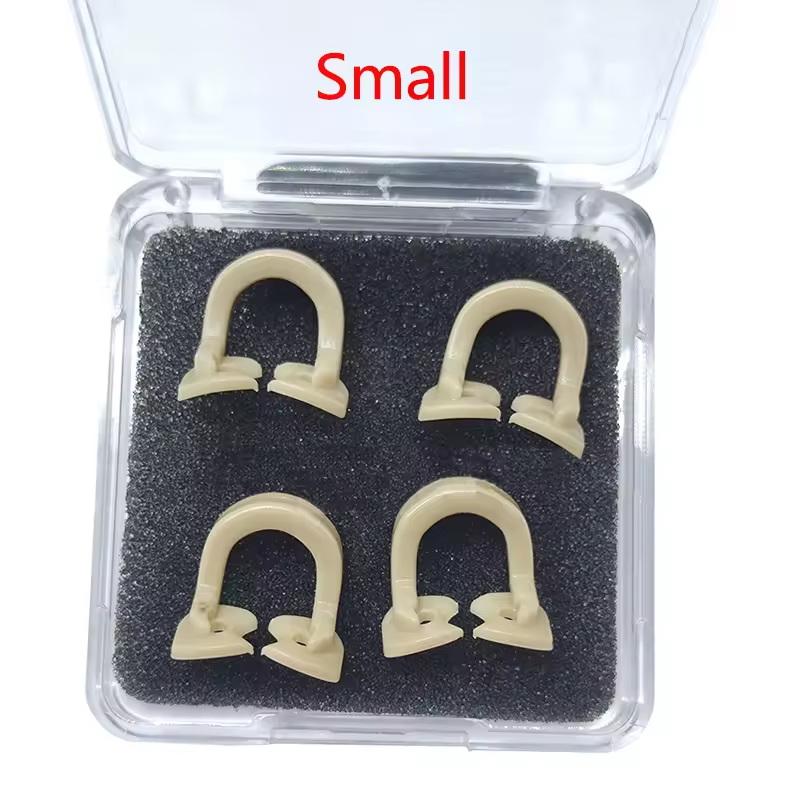 Dental Dam Clips Set 4pcs High Quality Resin Barrier Clamps Rubber Section For Teeth Treatment Room