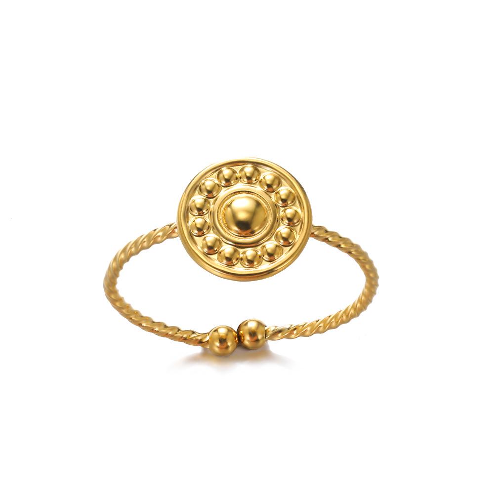 

New Geometric Stainless Steel Open Ring for Women - Stylish Daily Fashion Jewelry