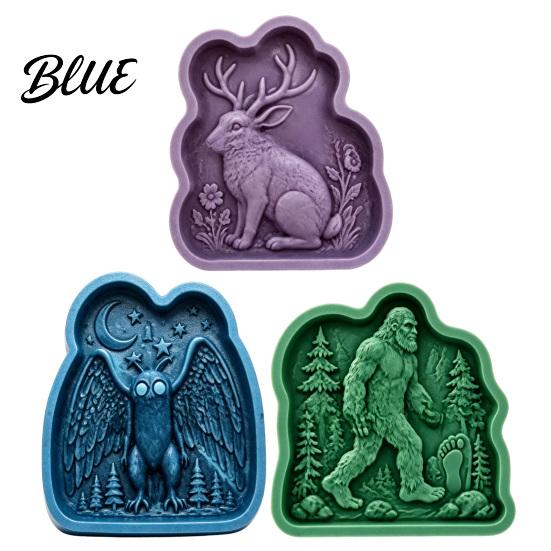 Artistic Patio Entrance Casting Garden Stone Mold Legends Stepping Accents Woodland Silicone Reusable Molds Animal