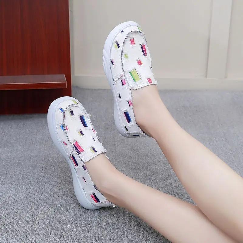 Fashion Ladies Footwear New In Light Summer Women's Canvas Shoes Walking 39 Cheap High Quality Offers Fashion 2025 Vulcanized Shoe Deals