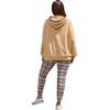European And American Women'S Clothing Autumn And Winter Hooded Casual Sports Sweater Two-Piece Set