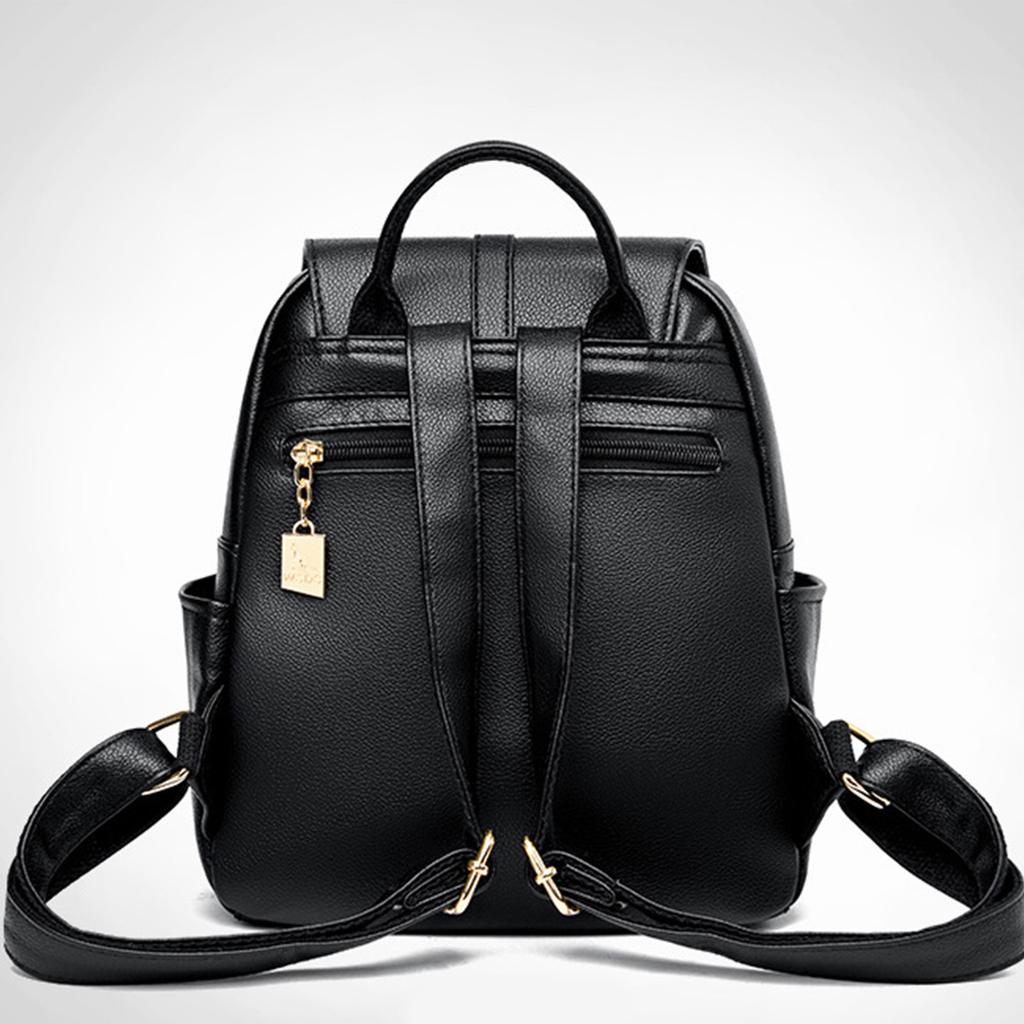 Soft Leather Backpack Summer New Lychee Pattern Large Capacity PU Leather Fashionable Trend Women's Backpack Backpack Women's Backpack