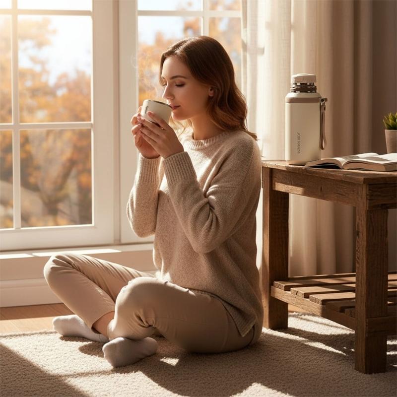 Large Capacity Nonrust Steel Vacuum Insulated Tumblers 12hour Temperature Retention Leak Proof Lid For Office School Travels