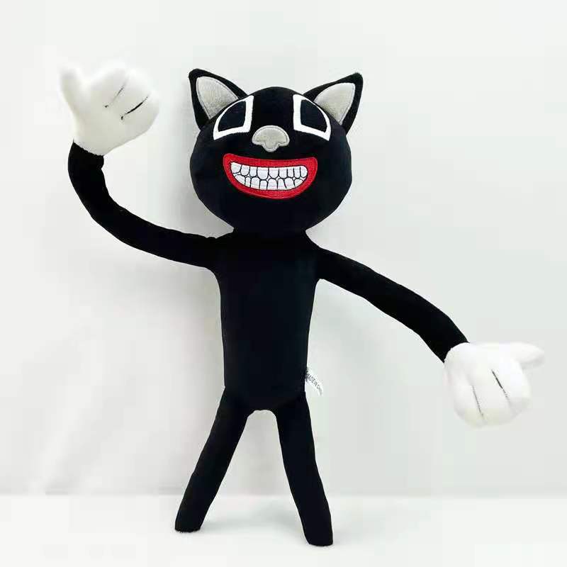 Siren Head Pluche Speelgoed Zwarte Cartoon Kat Knuffelpop Horror Karakter Figuur Kinder Verjaardagscadeau