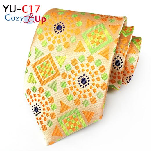 3.15" Fashion Striped PaisleyTie Men Flower Necktie for Wedding