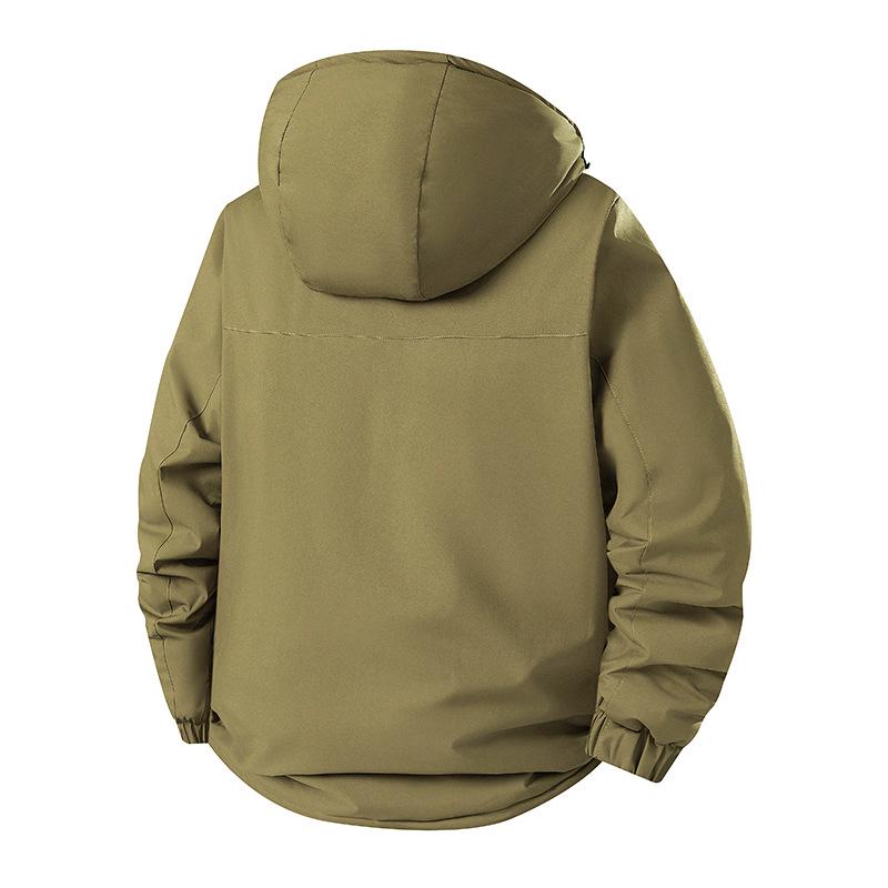 Men's Hooded Cotton Jacket - Winter Warmth, Casual Outdoor Style