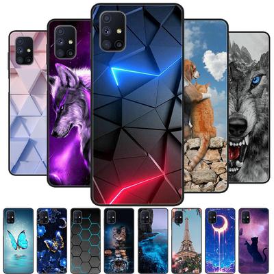 For Samsung Galaxy M51 Case Wolf Cartoon Silicon Soft TPU Back Cover For Samsung M51  Phone Cases GalaxyM51 M 51 M515F Coque