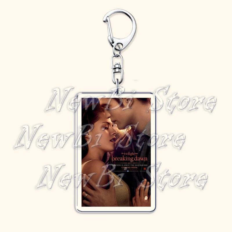 Movie Twilight Vampire Keychain for Accessories Bag Pendant Bella Swan Edward Cullen Eclipse Key Chain Keyring Jewelry Fans Gift