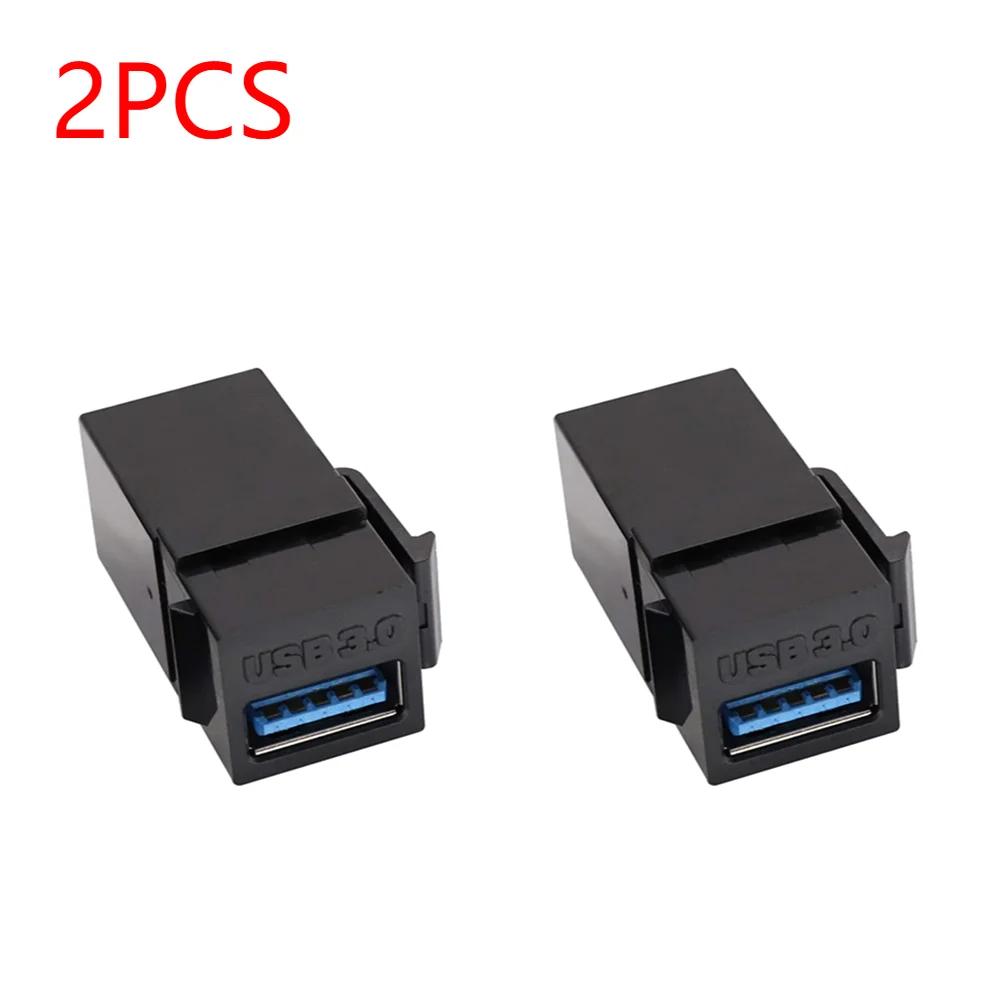 USB 3.0 Keystone Jack Inserts Connect Equipment with USB Port Snap-in Connector Socket Adapter Port for Wall Plate Outlet Panel
