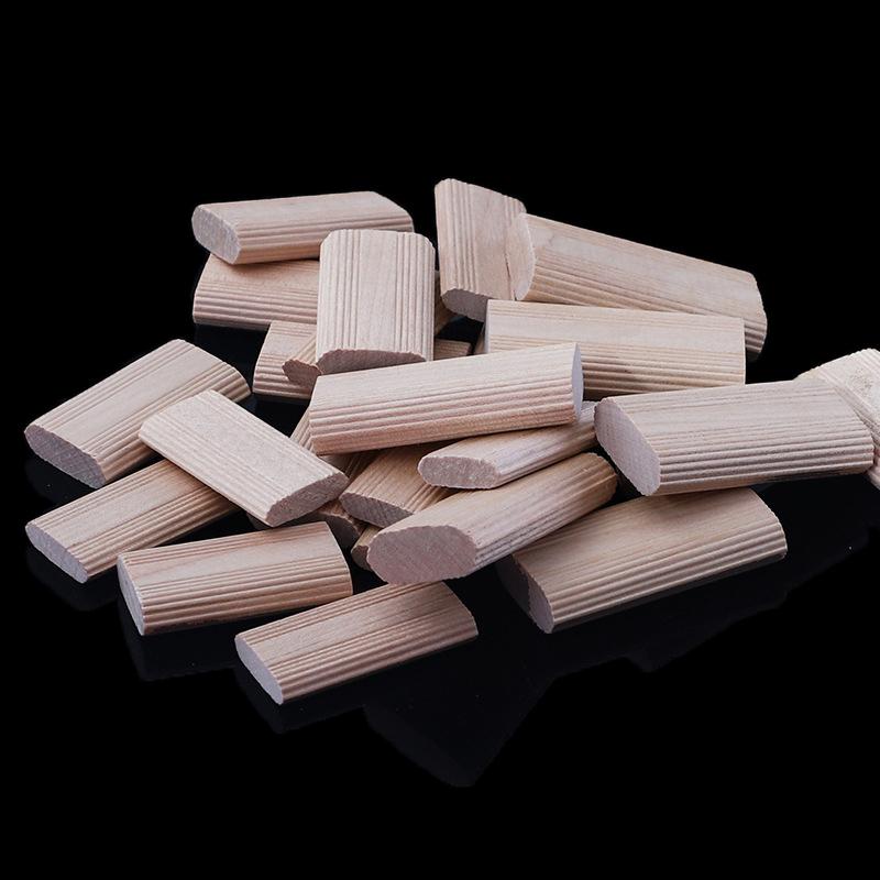 50Pz Domino Legno Massello Tenone Fai da Te Falegnameria Legno di Faggio Chiodo Tappo di Sughero Perni Tappi per Falegnameria Connettori per Giunzione Mobili