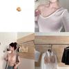 Ice-feeling milk skin fine flash shoulder strap liquid jelly beautiful back seamless summer thin suspender integrated vest bra