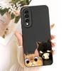 For Honor 70 70Pro 70 Pro+ Cute Cat Flower Cartoon Phone Case For Honor 70 Pro Plus Honor70 Shockproof Soft Silicone Bumpers