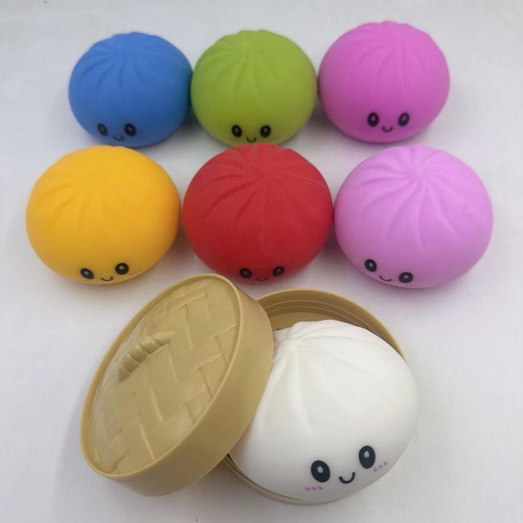 Barevné knedlíkové squishy stresové míčky Znovupoužitelné Nízký odskok Dekompresní hračky Těstová koule Jedinečná domácí dekorace Dárky