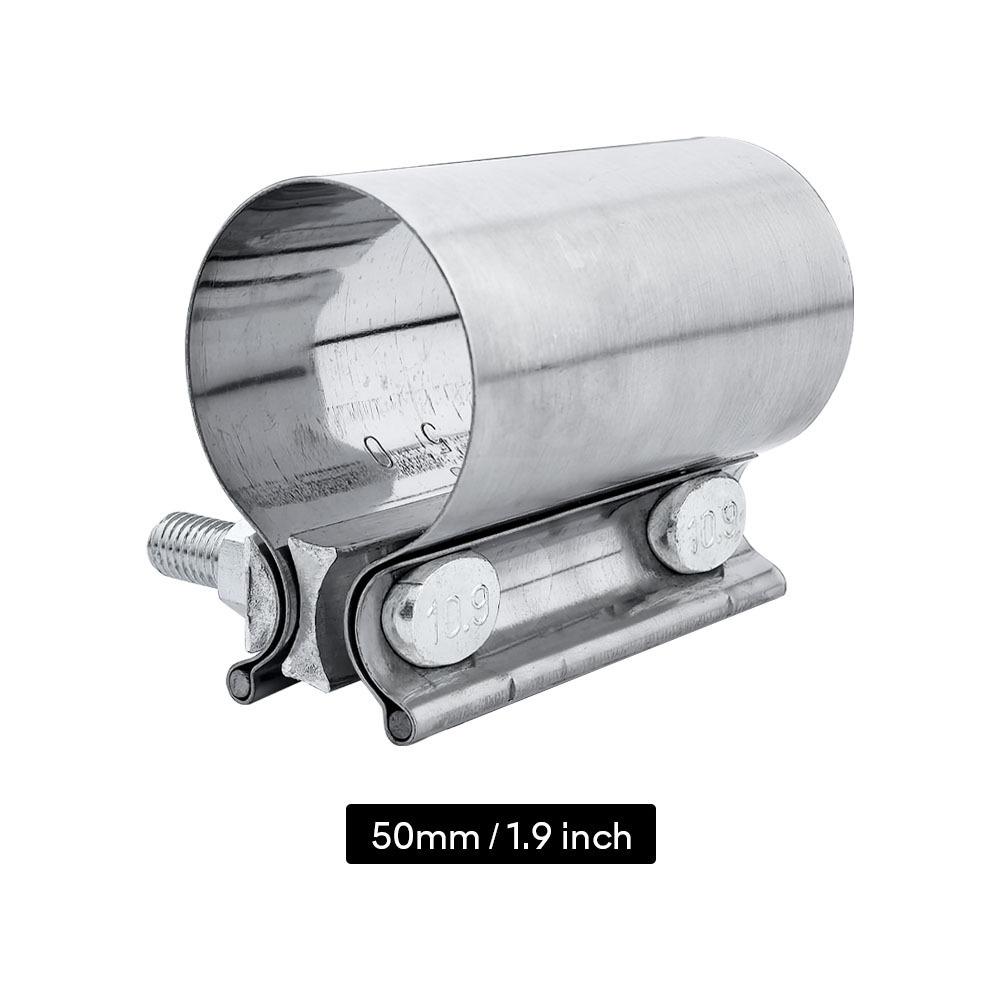 1PC Heavy-Duty Exhaust Pipe Clamp Durable Car Exhaust System Repair Thickened And Reinforced Stainless Steel Clamp 50MM