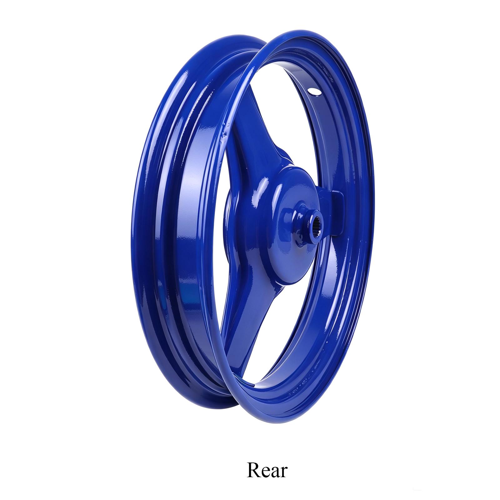 Front Rear Wheel Rim Hub 10 Inch 2.50-10 for Yamaha PY50 PW50 PEEWEE 50 PY PW 50 PIWI 50 Blue White Motorcycle Rear Rim Wheel Rear Blue