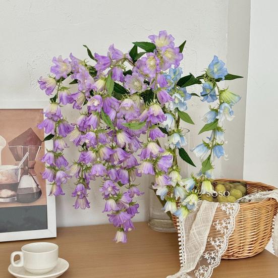 38" Artificial Lily of The Valley Flower Long Stem Faux Silk Flower Bouquet for Tall Vase Fake Plants for Home Wedding Party Birthday Home Decoration