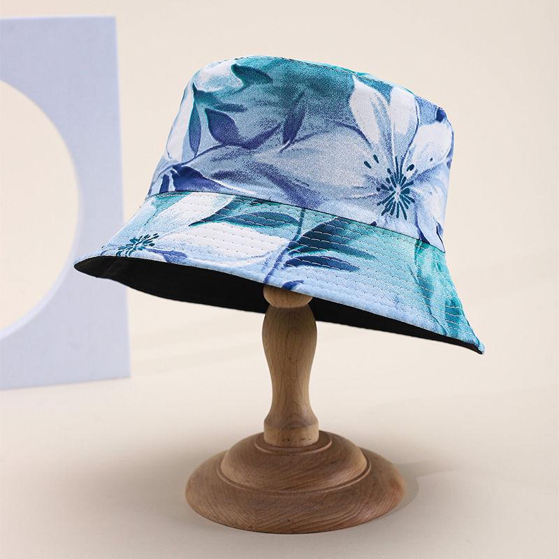 Hat double-sided bucket hat summer sunscreen sun hat sun hat sun hat UV protection breathable summer basin hat