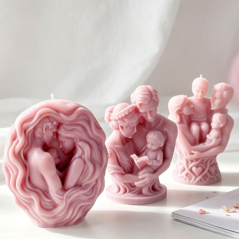 Human Sculpture Candle Silicone Molds Love Family Silicone Molds For Handmade Candle Soap Wedding Party Decoration