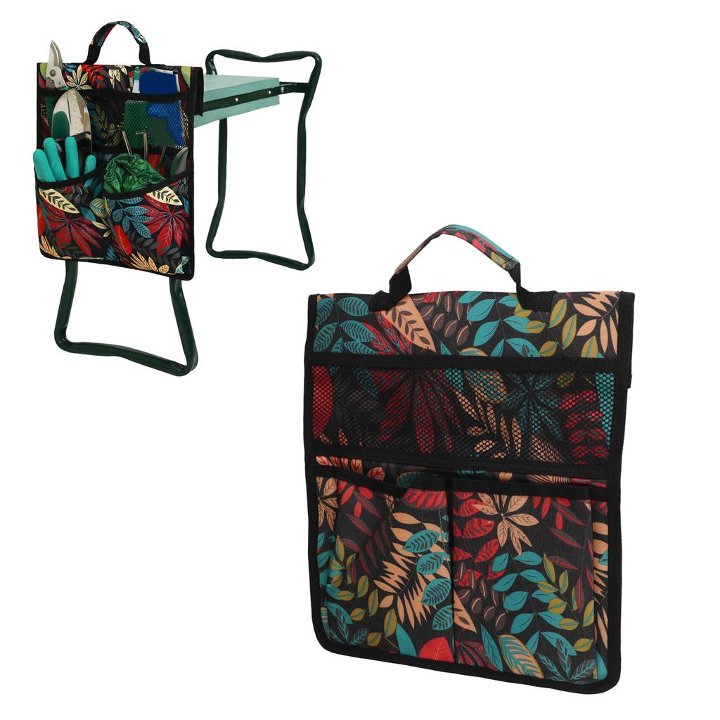 Garden Tool Storage Bag 600D Oxford Cloth Foldable Portable Gardening   with Multiple Pockets for Outdoor Garden