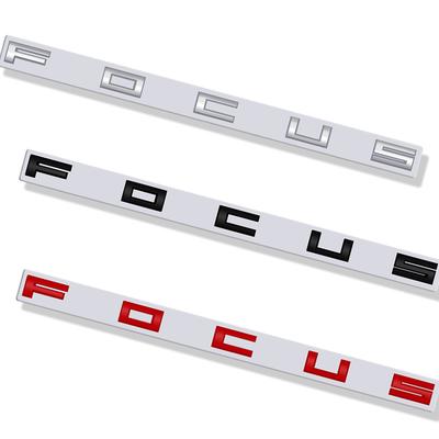 3D Badge Letter Car Tail Rear Trunk Emblem Sticker Decoration For Focus Logo MK6 MK7 MK8 Car Accessories
