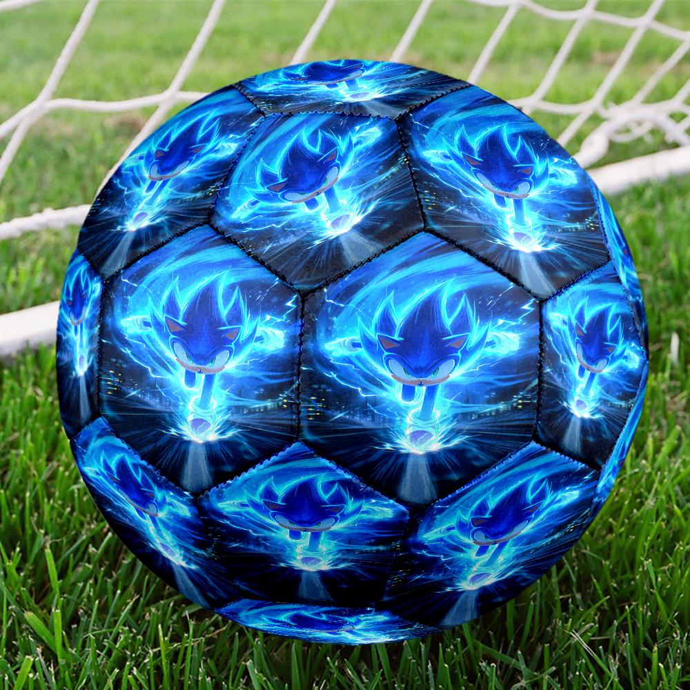 Sonic Theme Size 5 Soccer Ball, Suitable for Both Indoor and Outdoor Matches, a Gift Suitable for Everyone.