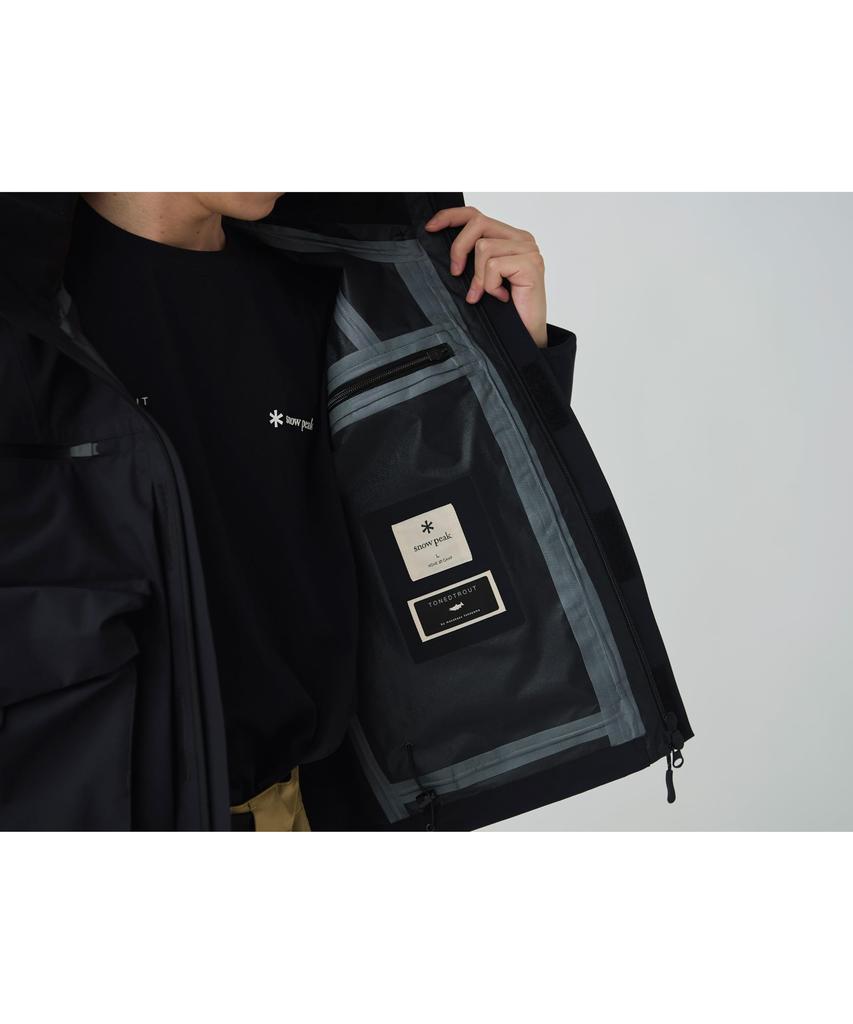 Snow Peak Toned Trout 3L Wading Jacket size perfect for outdoor and Cap, LBLACKTT2510-JK01, camping, activities, festivals.