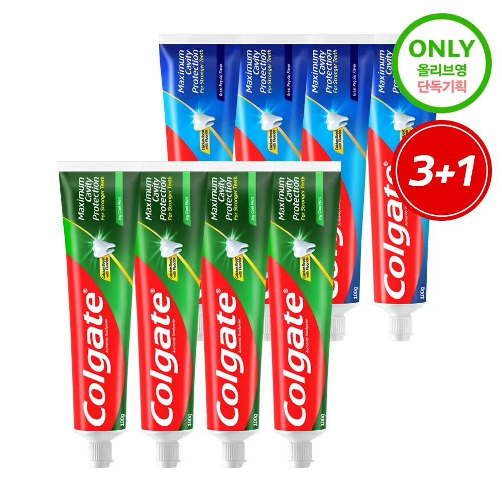Colgate Maximum Cavity Protection Toothpaste 100g 3+1 Set Regular 3+1