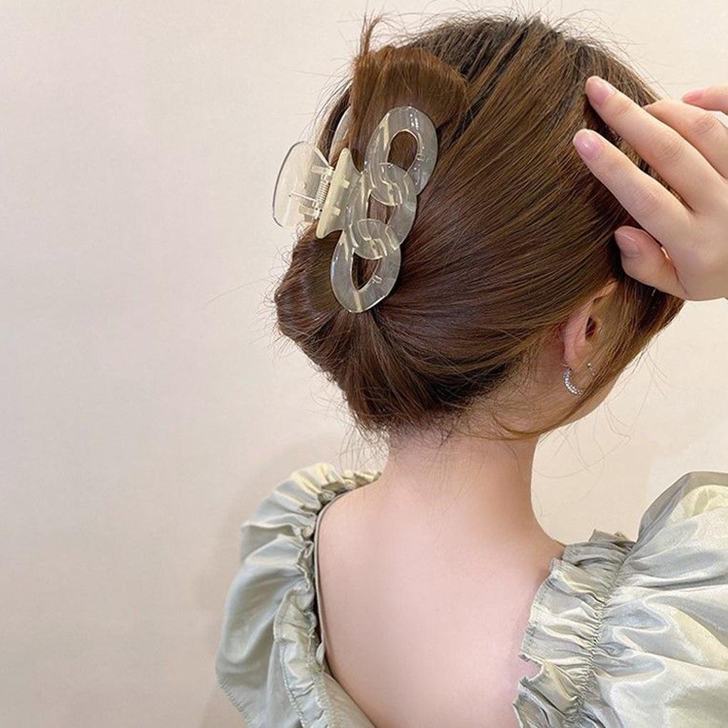 Chain Twist Block Hair Clip 3p