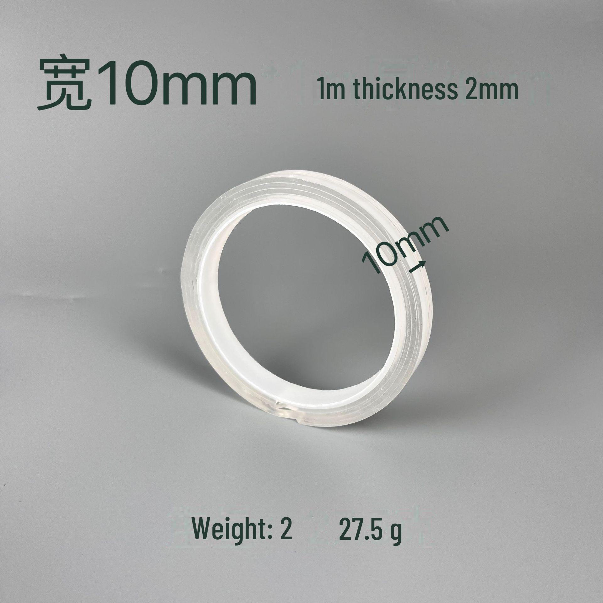 

Акриловая нано двухсторонняя водонепроницаемая прозрачная лента с бесследным клеем для стен и автомобилей 10mm*1m, thickness 2mm прозрачный