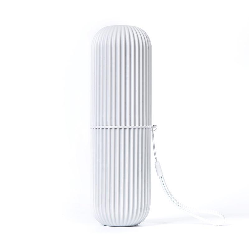 Travel Toothbrush & Toothpaste Cup Portable Color Block Storage Box Wash Kit