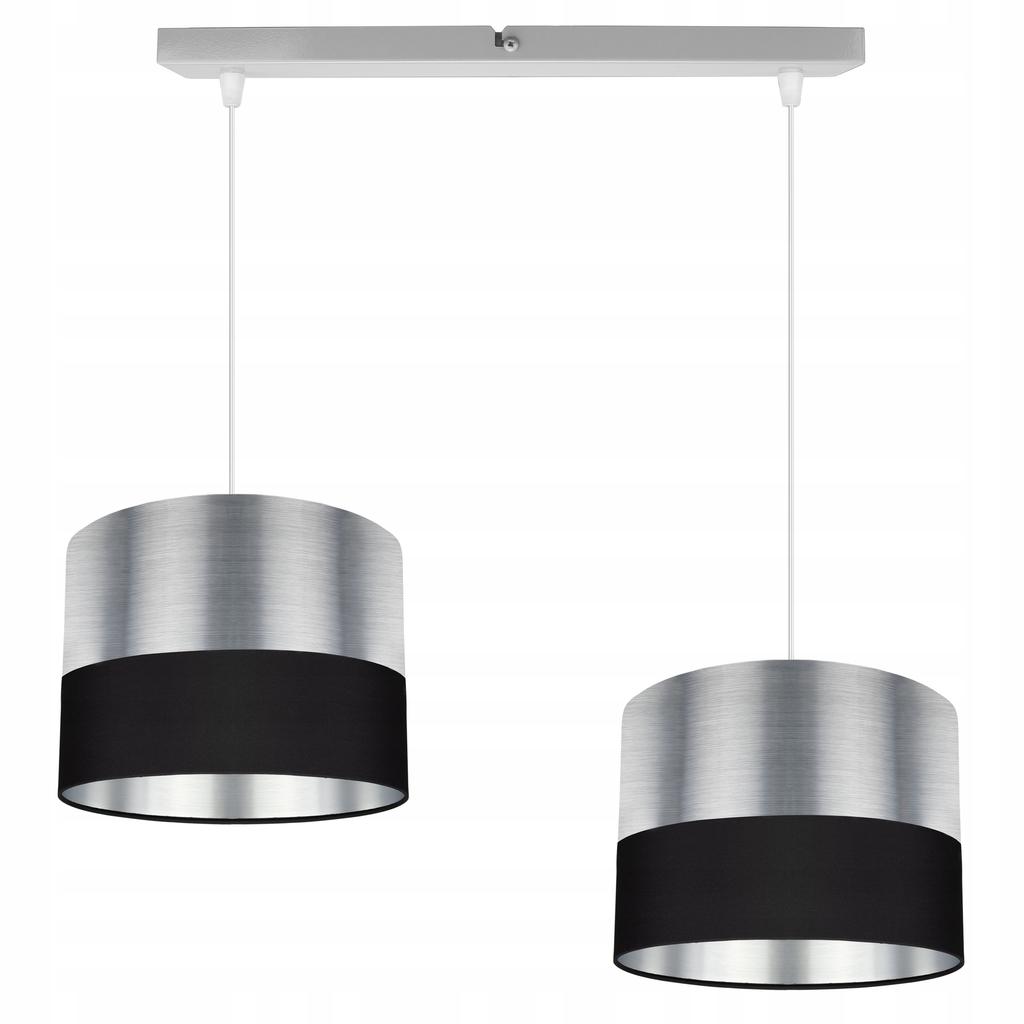 CEILING HANGING LAMP CHROME LAMPSHADE LED