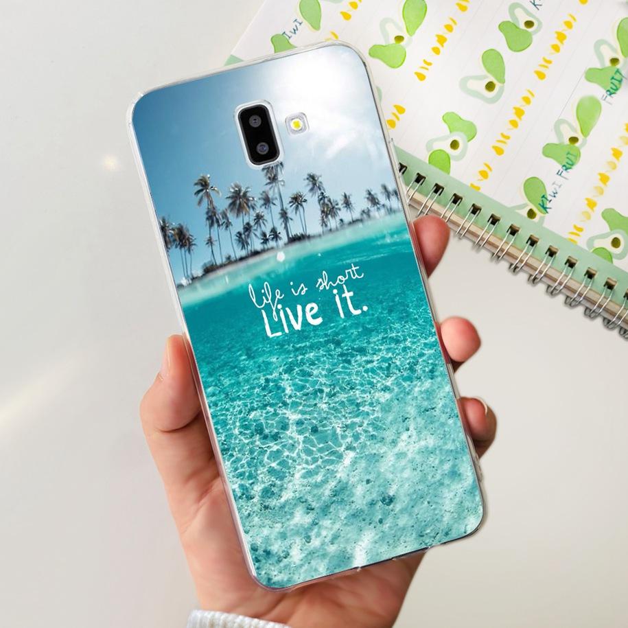 For Samsung J6 Plus Case J6 2018 J600F J610F Cover Luxury Marble Butterfly Clear Soft Cases For Samsung Galaxy J 6 J6+ 2018 Capa