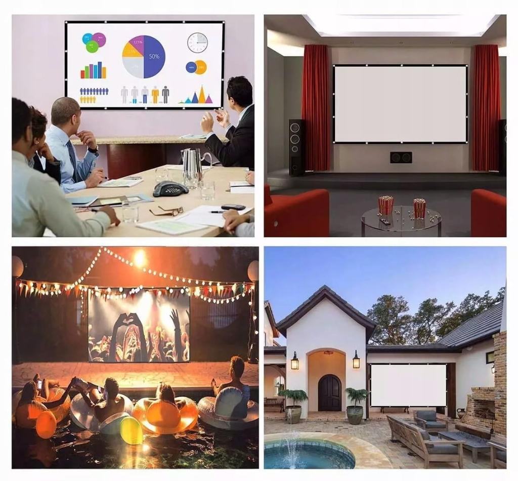 16:9 Az 100"" Fabric Projection Screen