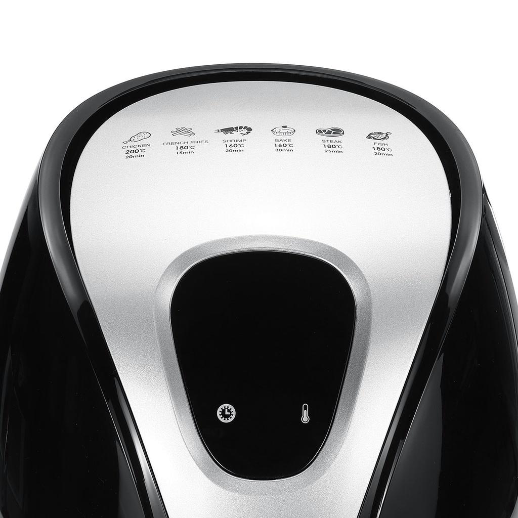 1500W 3.5L Multi-Functional Air Fryer Digital Health Cooker Timer Oven Low Fat Oil Free 6 Preset Food Grilling Roasting Deep Fryer