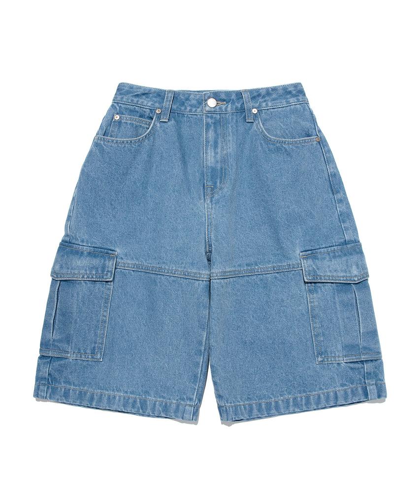 LEE Women'S Cargo Denim Shorts Indigo Medium