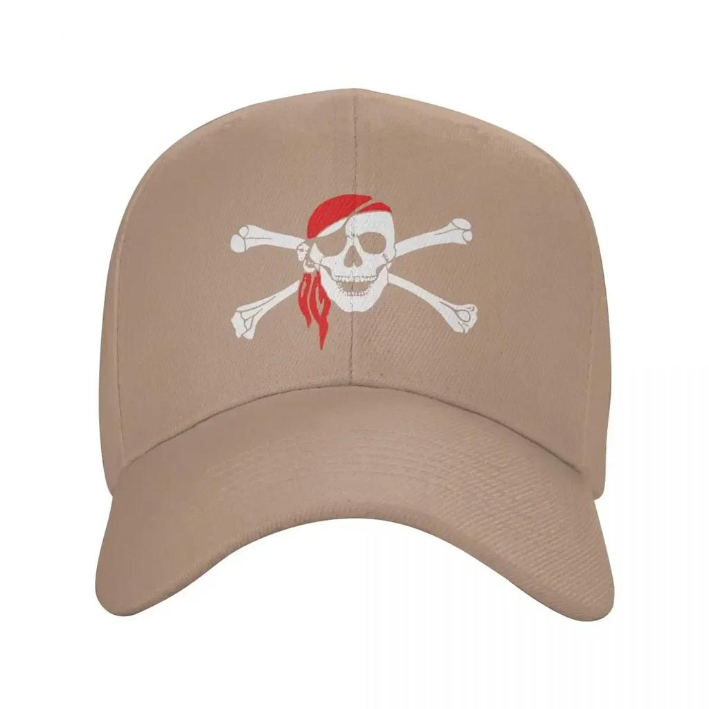 Fashion Unisex Jolly Roger Skull Cross Bones Flag Baseball Cap Adult Adjustable Dad Hat Hip Hop Snapback Caps