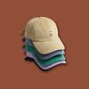 Retro Yoga Embroidery Soft Top Cap Children's Casual Korean Version Sunscreen Baseball Cap Versatile Trendy Men
