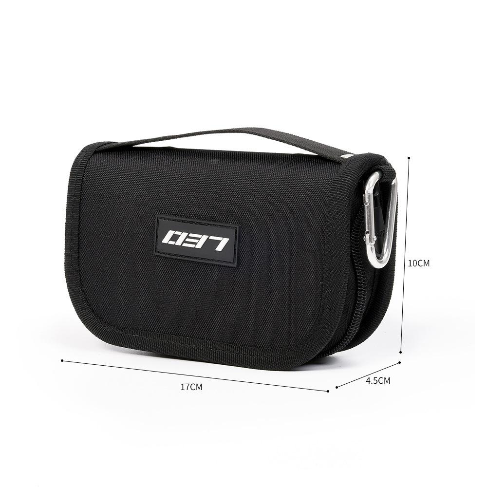 Compact Lure Organizer Pouch for Spinnerbaits, Fly Hooks, Crankbaits, VIB & Soft Plastic Worms, Tackle Storage