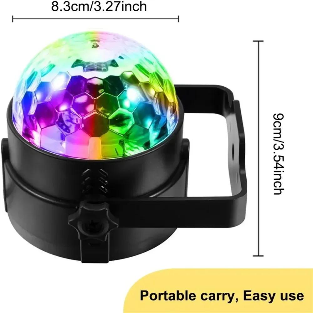 LED Remote Control Mini Magic Ball RGB Crystal Magic Ball Lamp Dance Table Lamp KTV Stage Lamp Flash Bar Atmosphere Light