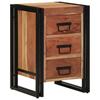Nightstand Brown 40 X 40 X 59 Cm Solid Acacia Wood