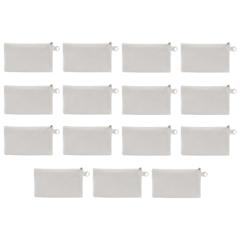 

15pcs Portable Blanks Sublimation Bags Canvas Storage Bags Designed For Easy Organization By Hobbyists 1