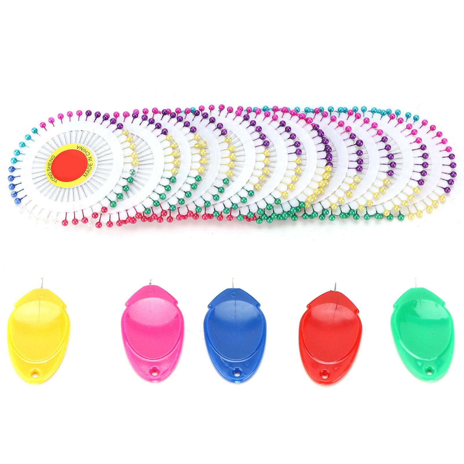 

Sewing Pins Multiple Coloured Plastic Needle with Threader for Jewelry Decoration Handicrafts